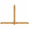 Ekena Millwork Eugene Rough Sawn Timber Gable Bracket, Western Red Cedar, 108"W x 72"H x 2"D x 6"F, 16/12 Pitch GBW108X72X0206EUG00RWR - alternate 1